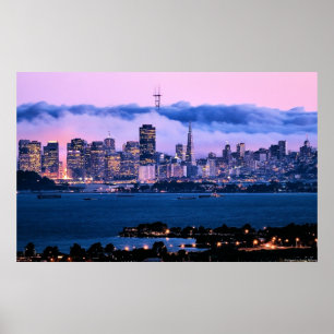 San Francisco horisontaffisch Poster