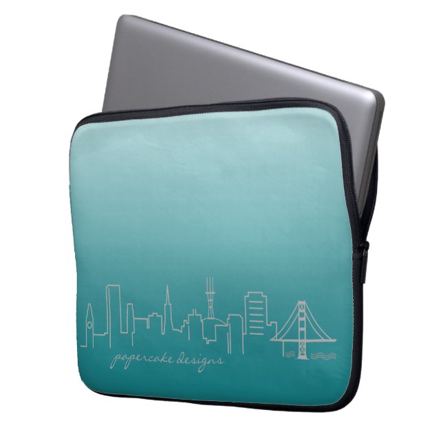 San Francisco horisontlaptop sleeve 13 flytta sig (Framsidan Vänster)