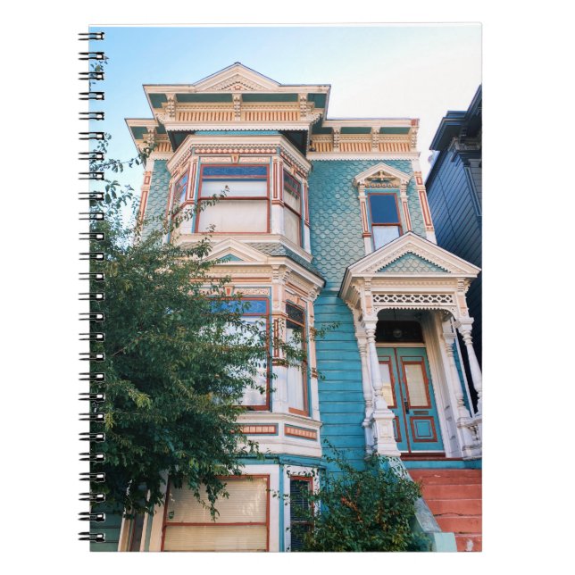 San Francisco House Spiral Notebook Anteckningsbok (Framsidan)