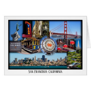 San Francisco Iconic Attraktion Hälsningskort