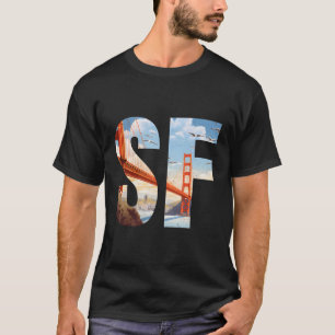 San Francisco Iconic Golden Grind Bridge Sf Shorel T Shirt