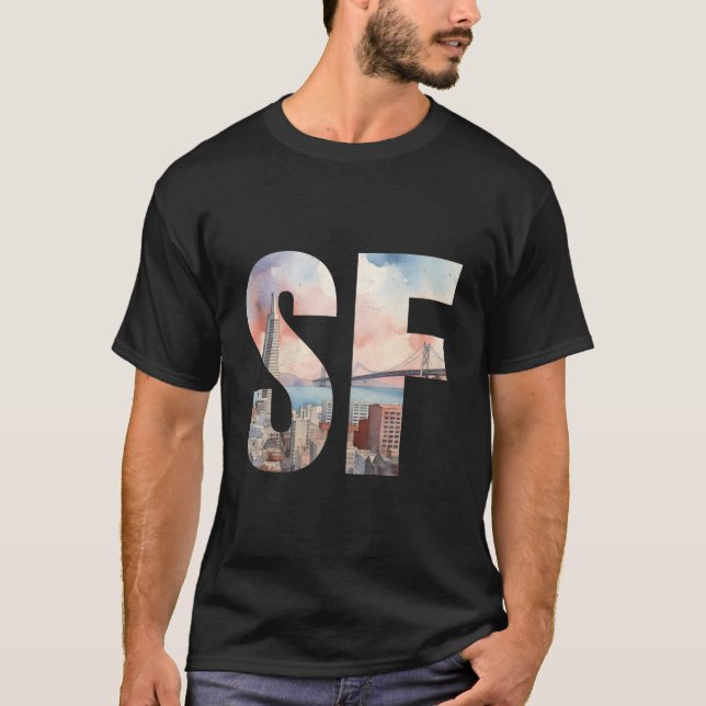 San Francisco Iconic Sf Bay Bridge Bay Area Fog Ci T Shirt (Framsida)