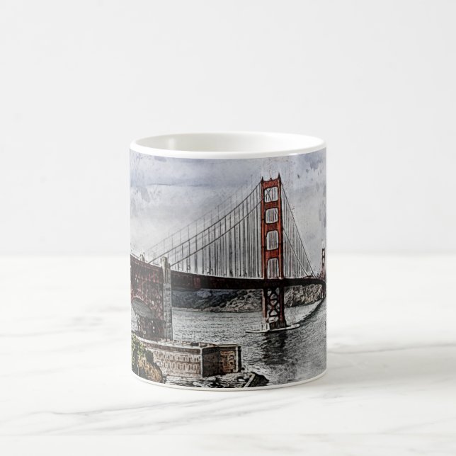 San Francisco illustrerade muggen Kaffemugg (Center)