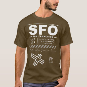 San Francisco Internationell flygplats Kalifornien T Shirt