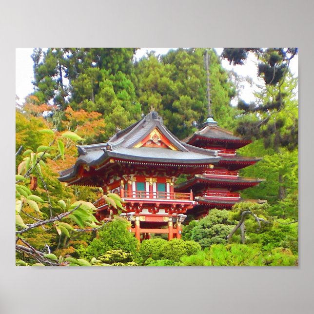 San Francisco Japanska Tea Garden #7 Poster (Framsidan)