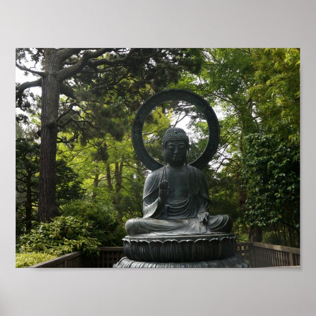 San Francisco Japanska Tea Garden Buddha Poster (Framsidan)