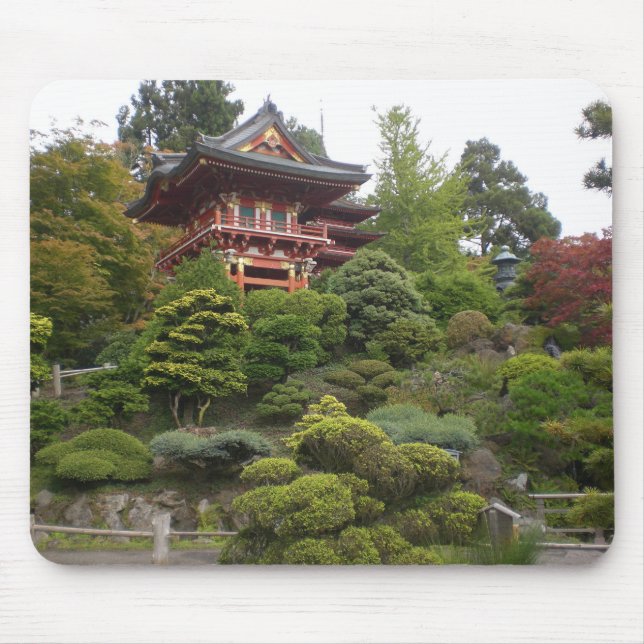 San Francisco Japanska Tea Garden Mouse Pad Musmatta (Framsidan)