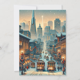 San Francisco-julelegance - helgdag-kort Julkort