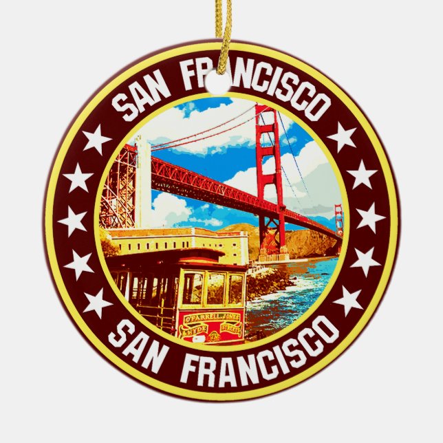 San Francisco Julgransprydnad Keramik (Framsidan)