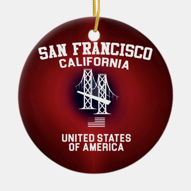 San Francisco Julgransprydnad Keramik (Framsidan)