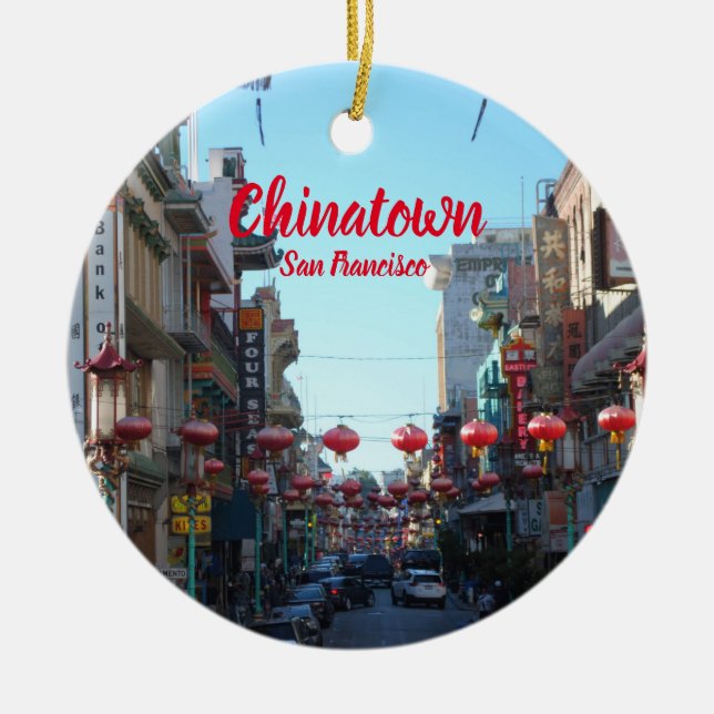 San Francisco-julprydnad Julgransprydnad Keramik (Framsidan)