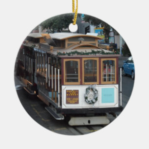 San Francisco kabelbil Julgransprydnad Keramik