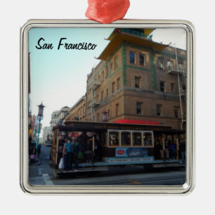 San Francisco kabelbil Julgransprydnad Metall