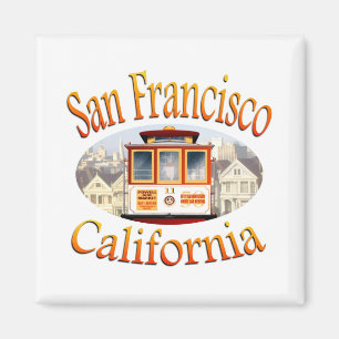 San Francisco kabelbil Magnet