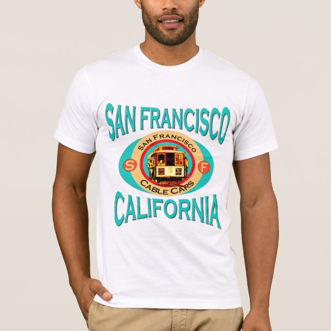 San Francisco kabelbil Tee (Framsida)