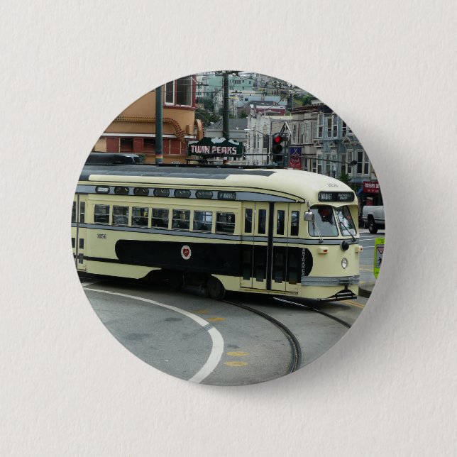 San Francisco Kabeljärnväg Knapp (Framsida)