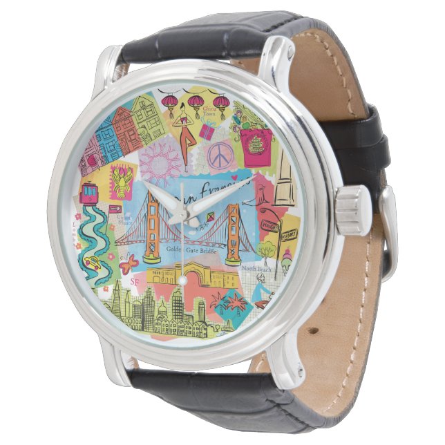 San Francisco, Kalifornien Armbandsur (Vinklad)