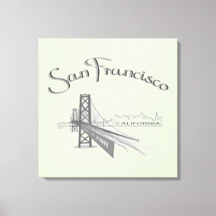 San Francisco, Kalifornien Canvastryck