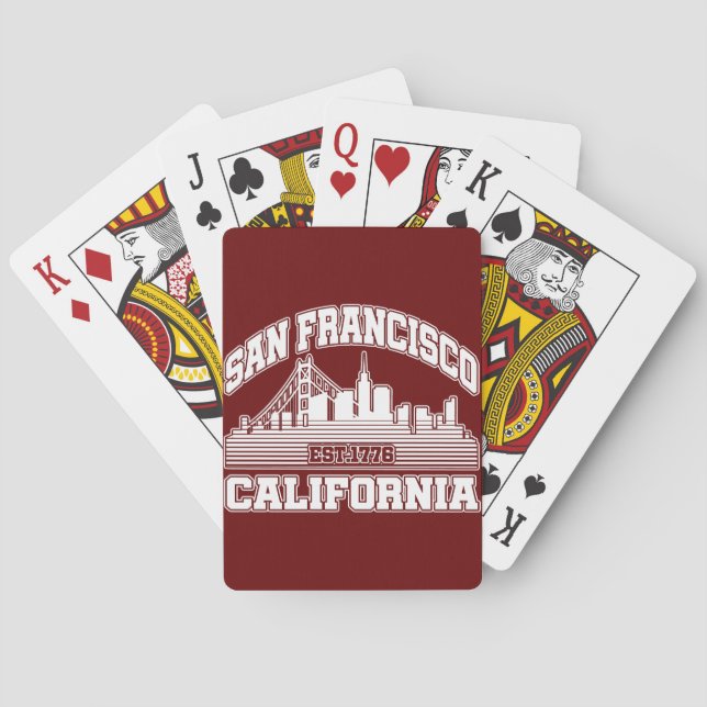 San Francisco,Kalifornien Casinokort (Baksidan)