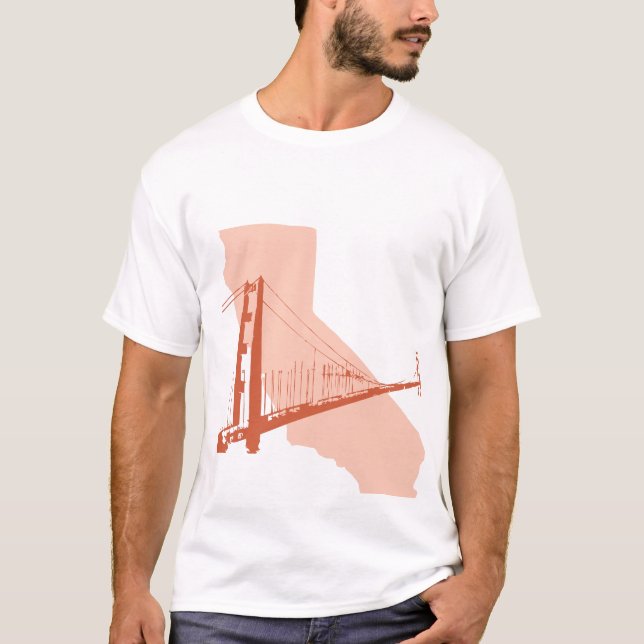 San Francisco Kalifornien, den guld- grinden Tee Shirt (Framsida)