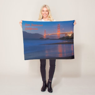 San Francisco Kalifornien Golden Gate Bridge Fleecefilt