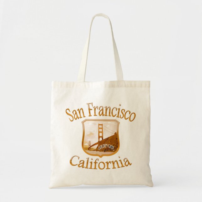 San Francisco Kalifornien guld Tygkasse (Framsidan)