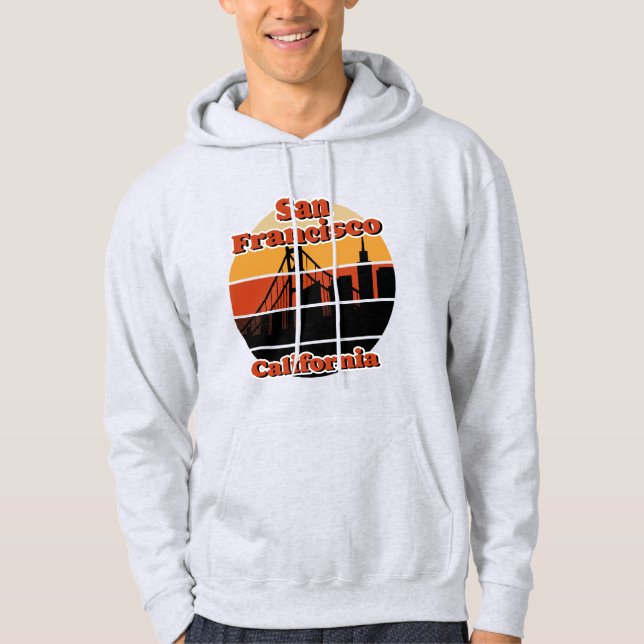 San Francisco,Kalifornien Hoodie (Framsida)