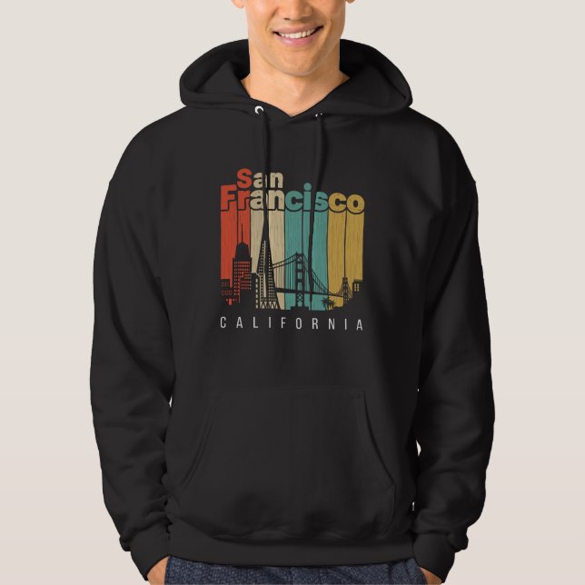 San Francisco Kalifornien Hoodie (Framsida)
