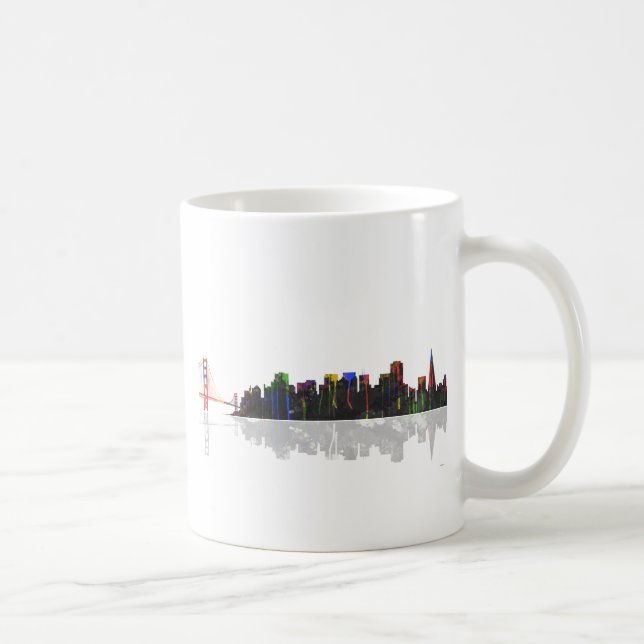 San Francisco Kalifornien horisont Kaffemugg (Höger)