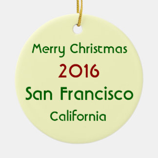 SAN FRANCISCO KALIFORNIEN JULPRYDNAD 2016 JULGRANSPRYDNAD KERAMIK