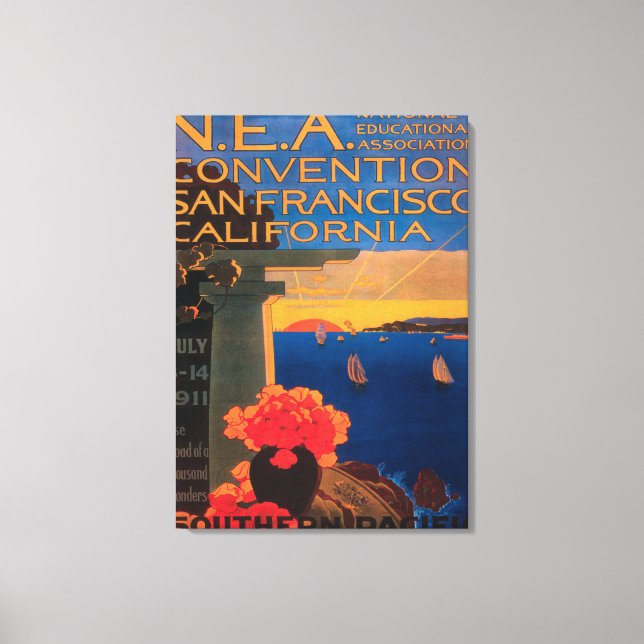 San Francisco, Kalifornien Konvention Canvastryck (Framsida)