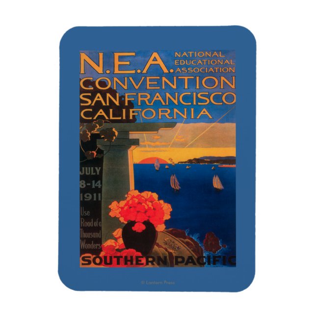 San Francisco, Kalifornien Konvention Magnet (Vertikal)