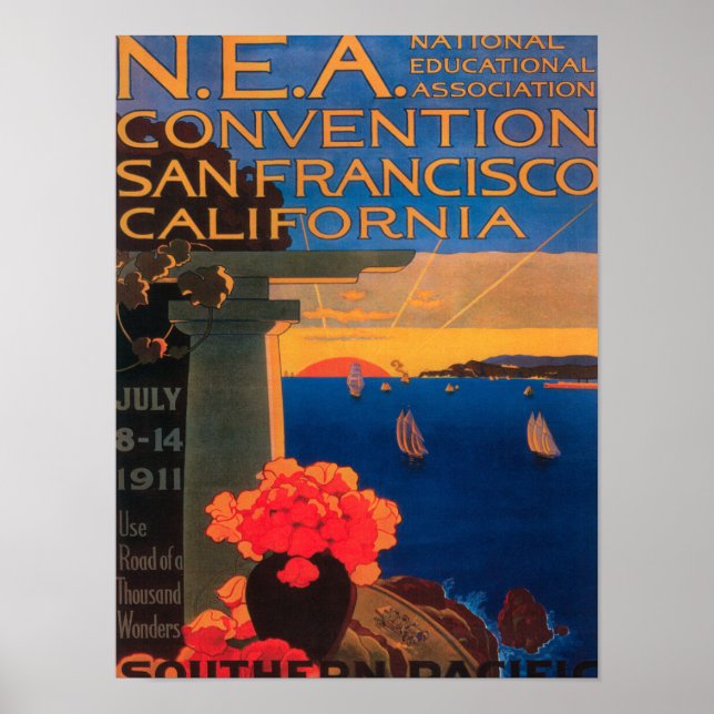 San Francisco, Kalifornien Konvention Poster (Framsidan)