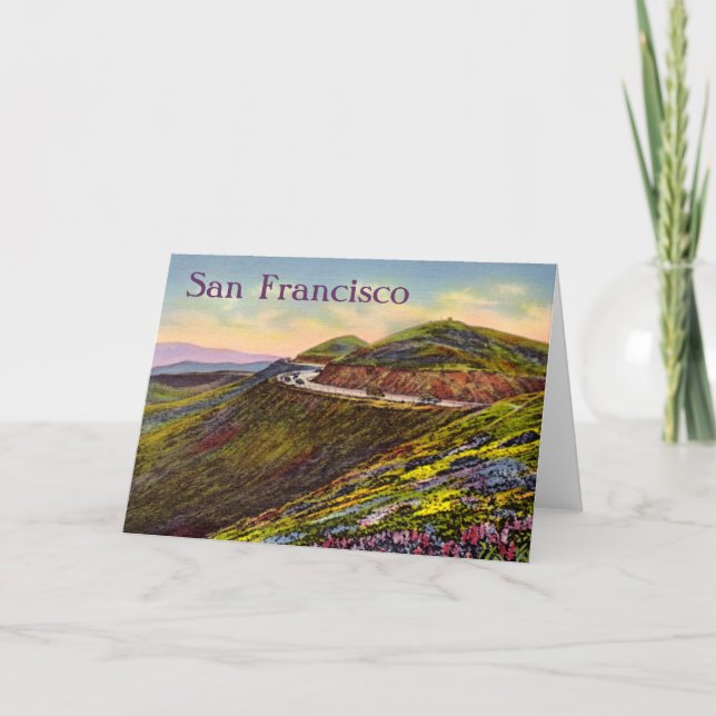 San Francisco, Kalifornien Kort (Framsida)