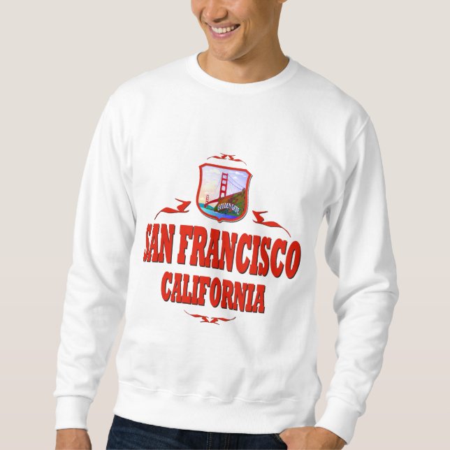 San Francisco Kalifornien Långärmad Tröja (Framsida)