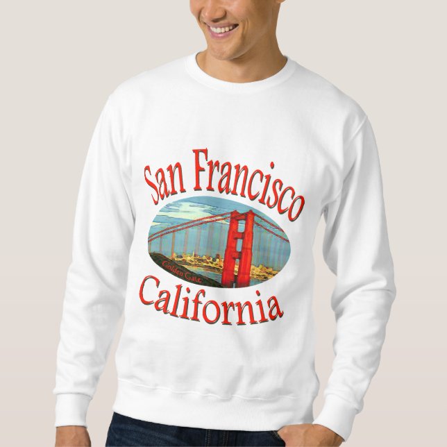 San Francisco Kalifornien Långärmad Tröja (Framsida)