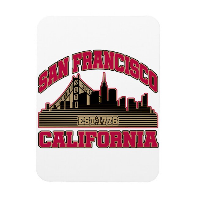 San Francisco,Kalifornien Magnet (Vertikal)