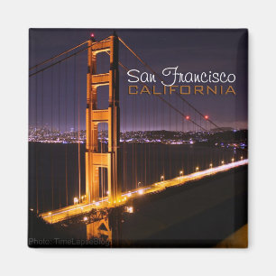 San Francisco Kalifornien överbryggar den guld- Magnet