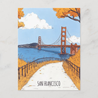 San Francisco Kalifornien Resa Vykort