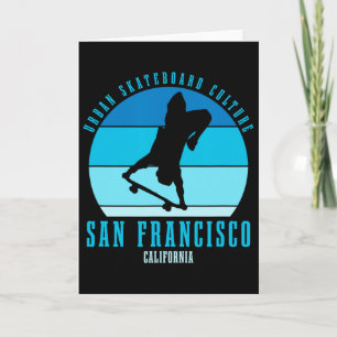 San Francisco Kalifornien Skateboardåkare Urn Skat Kort