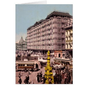 San Francisco Kalifornien slotthotell 1904 Hälsningskort