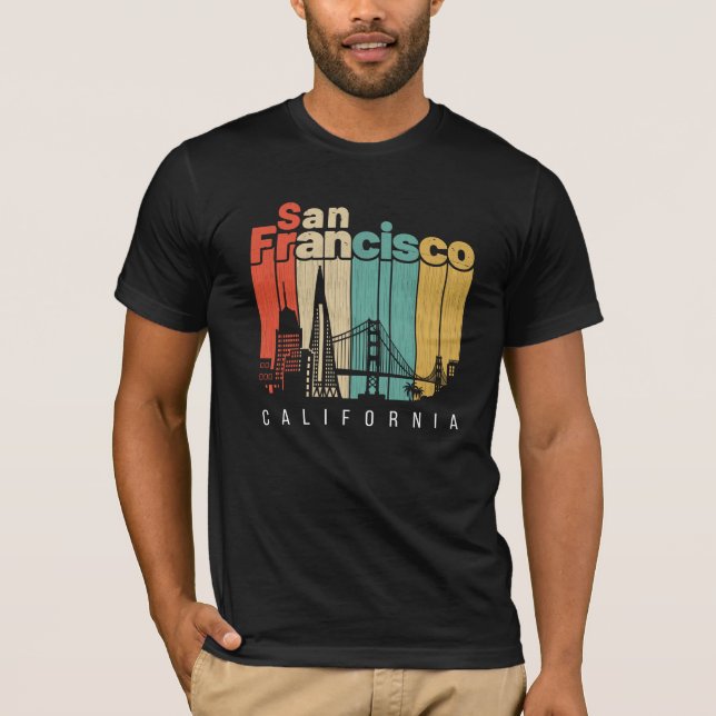 San Francisco Kalifornien T Shirt (Framsida)