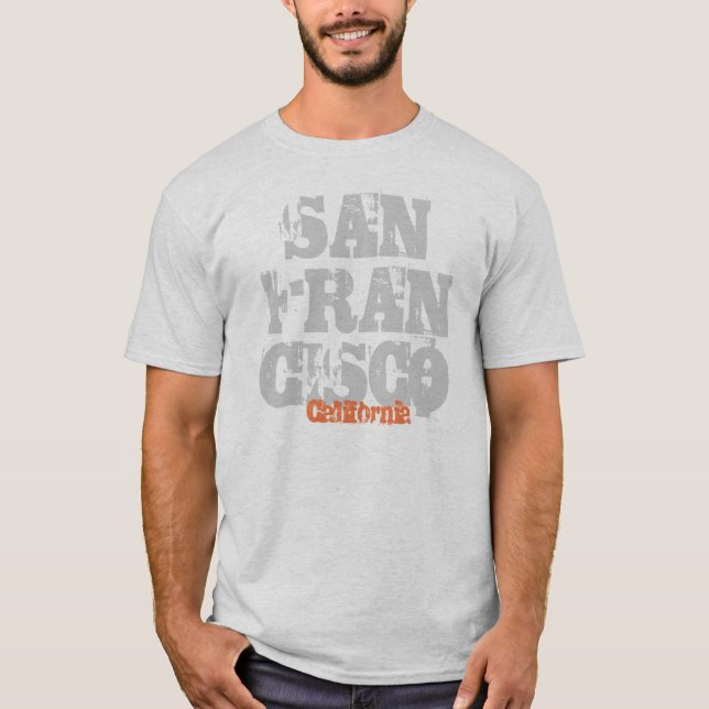 San Francisco Kalifornien T-shirt (Framsida)