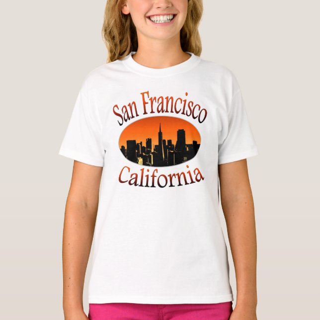 San Francisco Kalifornien T-shirt (Framsida)
