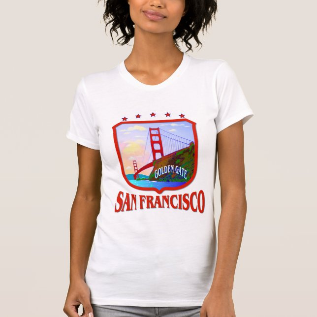 San Francisco Kalifornien T-shirt (Framsida)