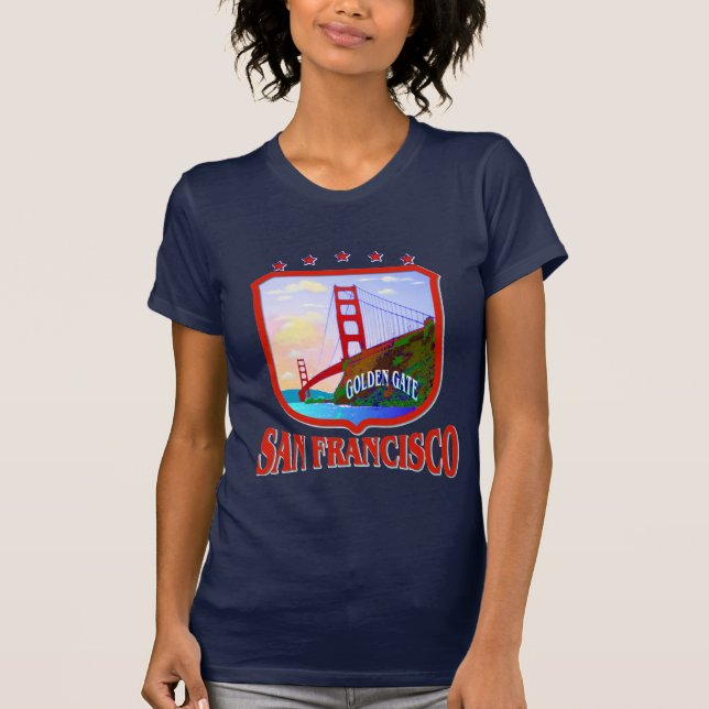 San Francisco Kalifornien T-shirt (Framsida)