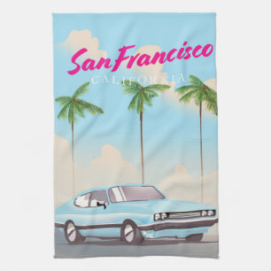 San Francisco Kalifornien Tropisk reseposter Kökshandduk