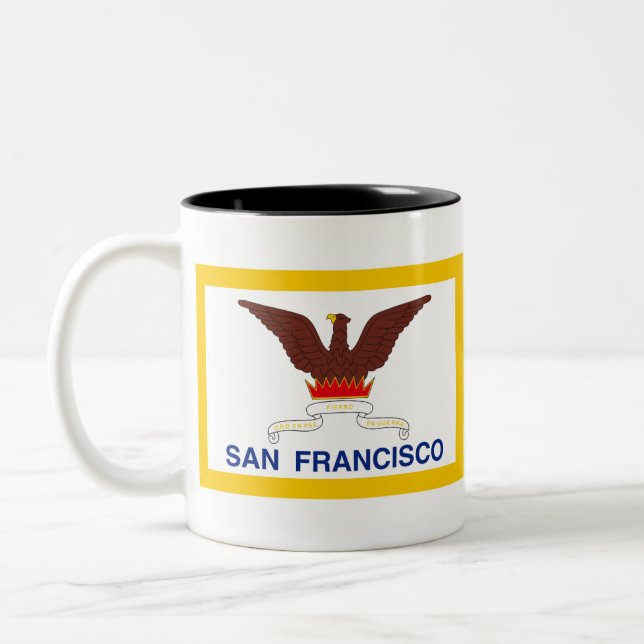 San Francisco Kalifornien Två-Tonad Mugg (Vänster)