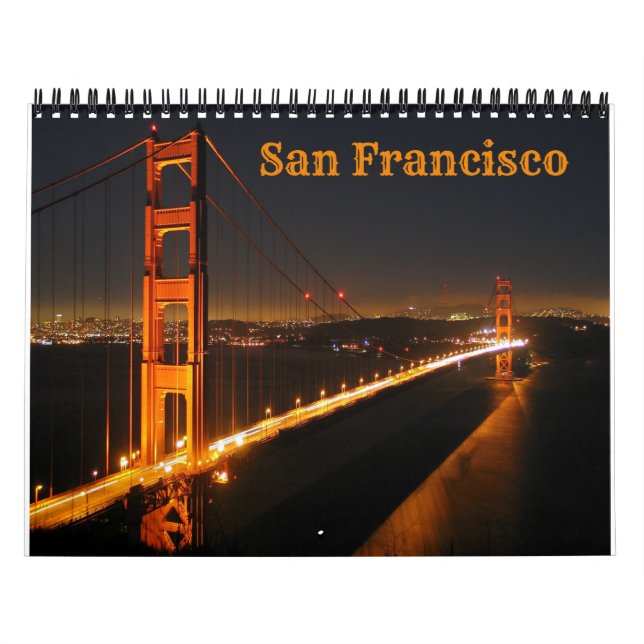 San Francisco - Kalifornien - USA. Kalender (Omslag)
