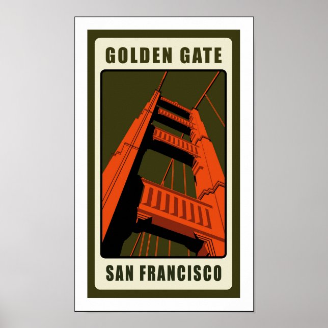 San Francisco, Kalifornien, USA Poster (Framsidan)